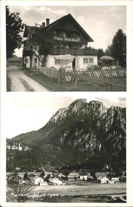 Schwangau Ortsansicht Gasthaus Pension Hubertus