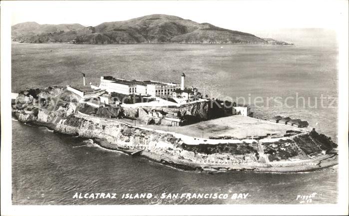 Alcatraz San Francisco Gefaengnisinsel Fliegeraufnahme