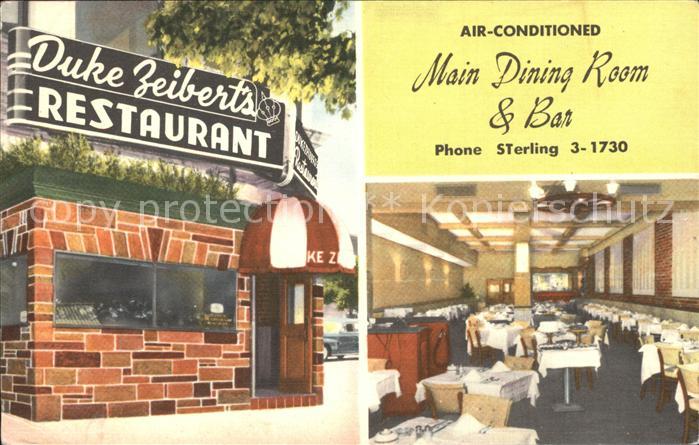 Washington DC Duke Zeiberts Restaurant Main Dining Room and Bar