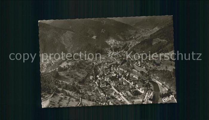 Schiltach mit Kinzigtal Fliegeraufnahme