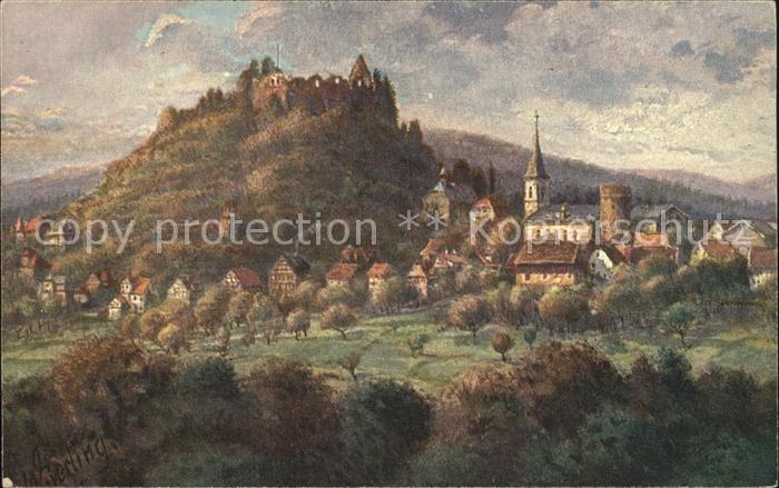 Lindenfels Odenwald Stadt Kirche und Burg