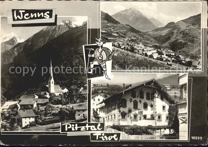 Wenns Pitztal Tirol Kirche Total und Teilansicht