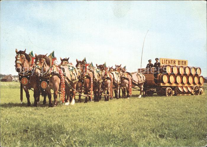 Lich Hessen Achterzug der Brauerei Ihring Melchior AG