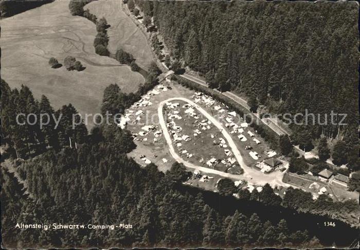 Altensteig Schwarzwald Camping Platz Fliegeraufnahme
