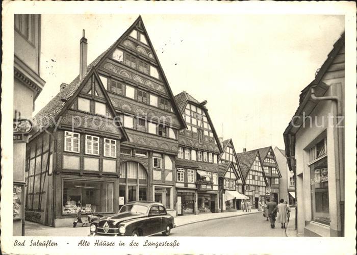 Bad Salzuflen Alte Haeuser in der Langestrasse