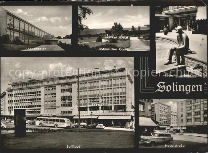 Solingen Stadttheater Botanischer Garten Peter Witte Denkmal Salihaus Hauptstras