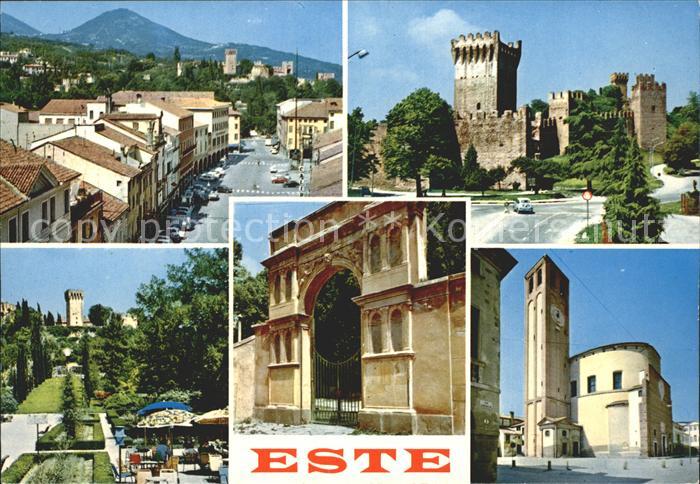 Este Padova Ortsansichten Schloss Kirche Portal