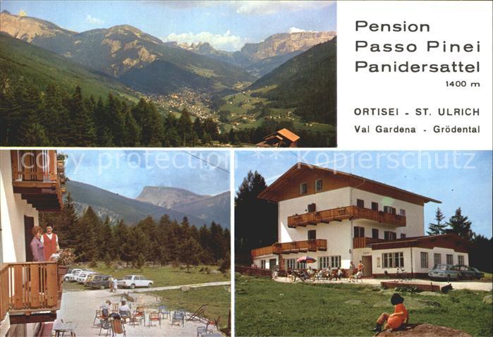Ortisei St Ulrich Pension Restaurant Panidersattel Passo Pinei