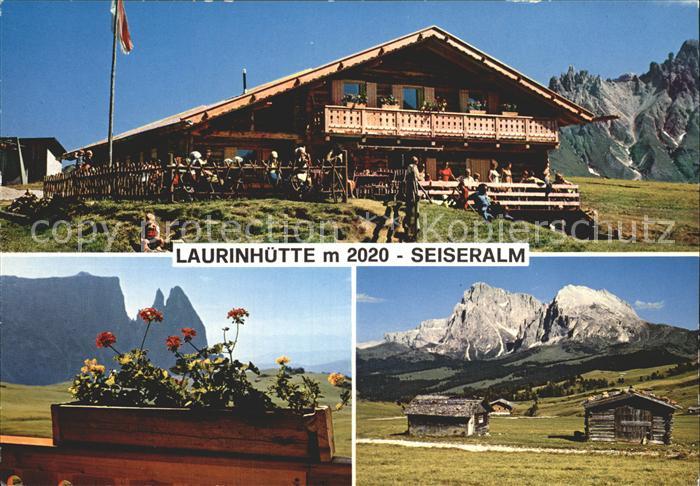 Seiser Alm Dolomiten Laurin Huette Teilansichten