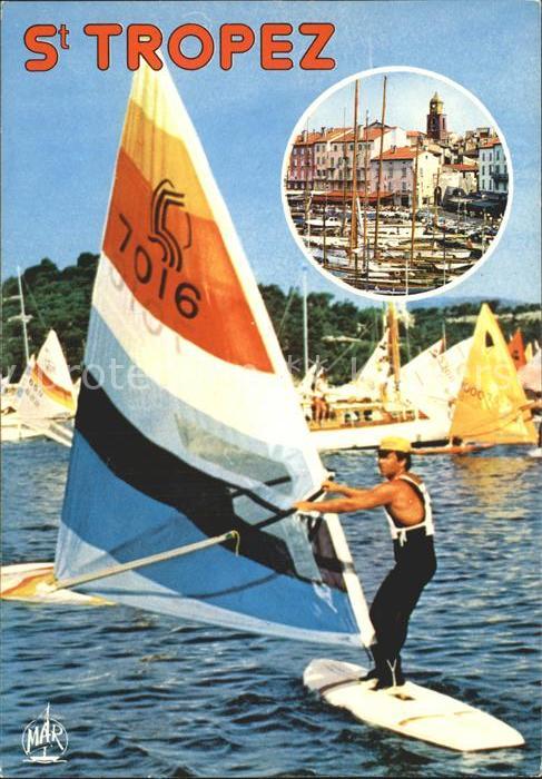 Saint Tropez Var Souvenir de Saint Tropez Hafen Surfer