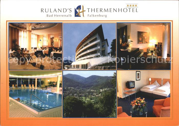 Bad Herrenalb Rulands Thermenhotel Gastraum Hallenbad Zimmer Panorama