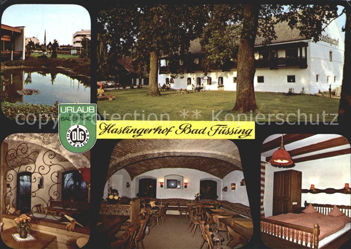 Bad Fuessing Haslingerhof Gastraum Zimmer Weiher