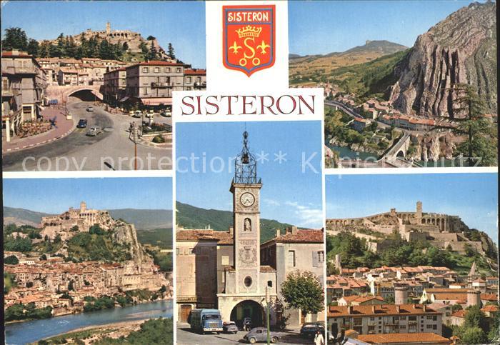 Sisteron Teilansichten Schloss Kirche