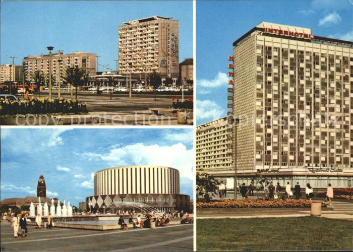 DRESDEN Elbe Prager Strasse Kino Interhotel Newa