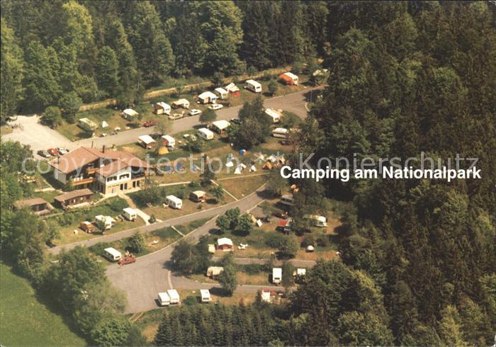 Klingenbrunn Camping am Nationalpark Fliegeraufnahme