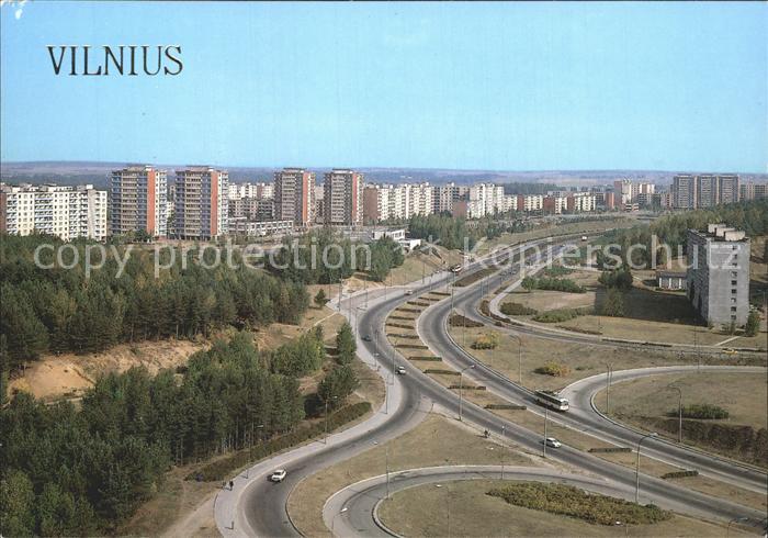 Vilnius Karoliniskes a new city district Air view