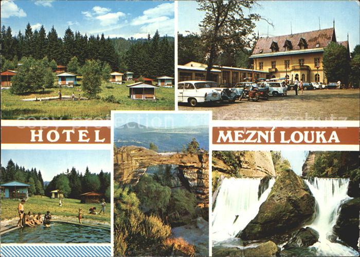 Hrensko Hotel Mezni Louka Chatovy tabor Koupaliste Pravcicka brana Divoka soutes