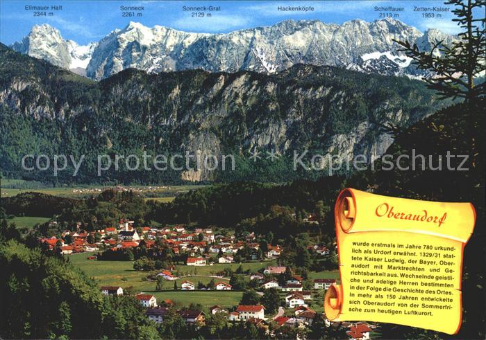 Oberaudorf mit Kaisergebirge