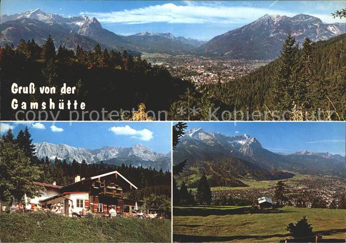 GARMISCH-PARTENKIRCHEN Bayern Total mit Zugspitze und Tiroler Berge Bergwirtscha