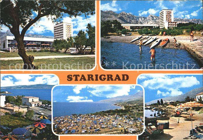 Starigrad Teilansichten Strand Campingplatz