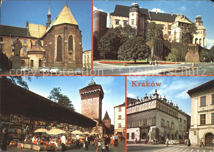 Krakow Krakau Plac Wiosny Ludow Zamek Krolewski na Wawelu Fragment murow Baszta