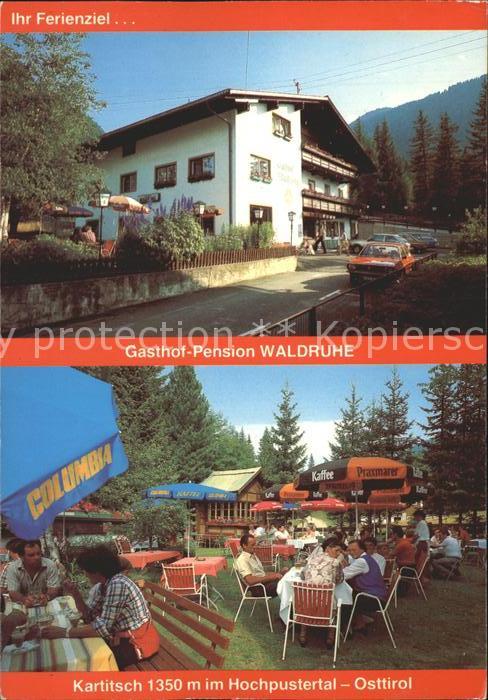 Kartitsch Gasthof Pension Waldruhe Gartenterrasse