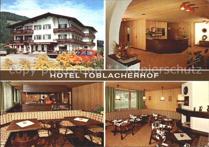 Toblach Suedtirol Hotel Restaurant Toblacherhof Gastraum Rezeption