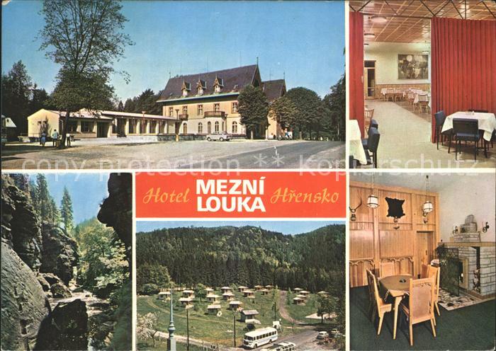 Hrensko Hotel Mezni Louka Jidelna Tiche Soutesky Chatovy tabor na Mezni louce Kl