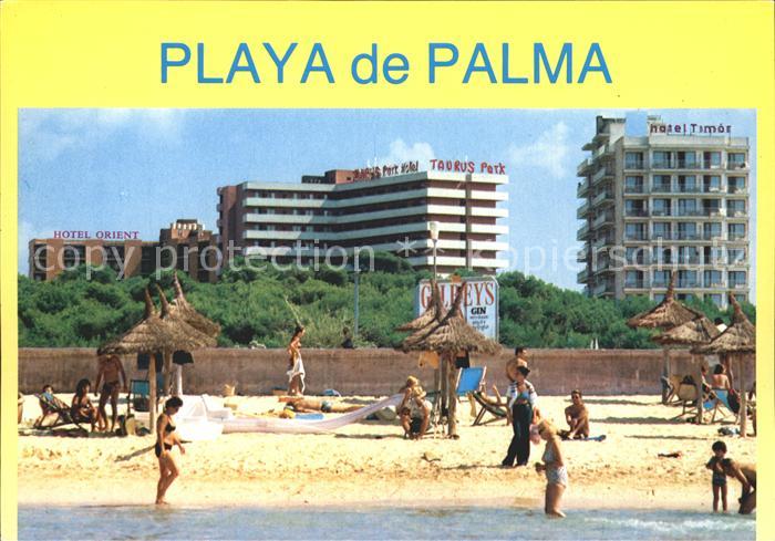 Playa de Palma Mallorca Strandpartie Taurus Park Hotel Timor
