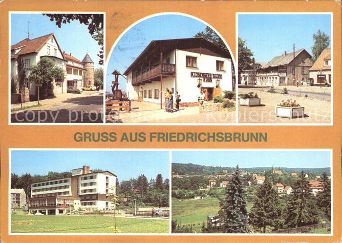 Friedrichsbrunn Harz HO Gaststaette Brockenblick Klobenberg Baude Panorama FDGB