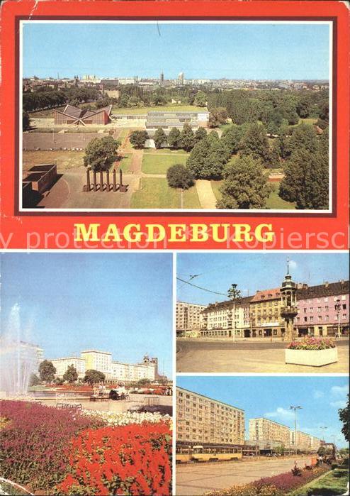 MAGDEBURG CITY Kulturpark Rotehorn Wilhelm Pieck Allee Alter Markt Karl Marx St