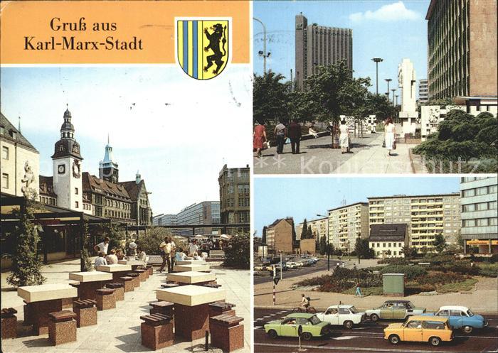 Karl-Marx-Stadt CHEMNITZ Hotel Kongress Karl Marx Allee Wilhelm Pieck Strasse