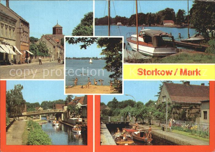 Storkow Mark Altstadt Am Storkower See Am Kanal Schleuse