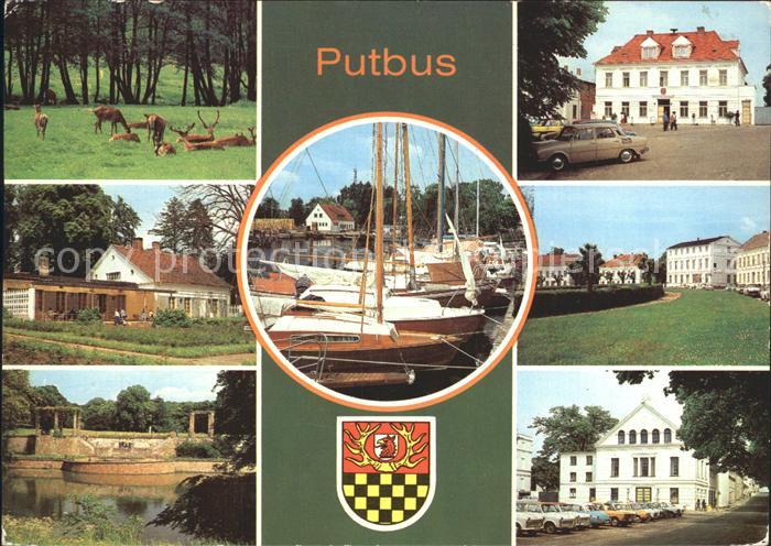 Putbus Ruegen Tierpark Konsum Gaststaette Rosencafe OT Lauterbach Hafen Rathaus