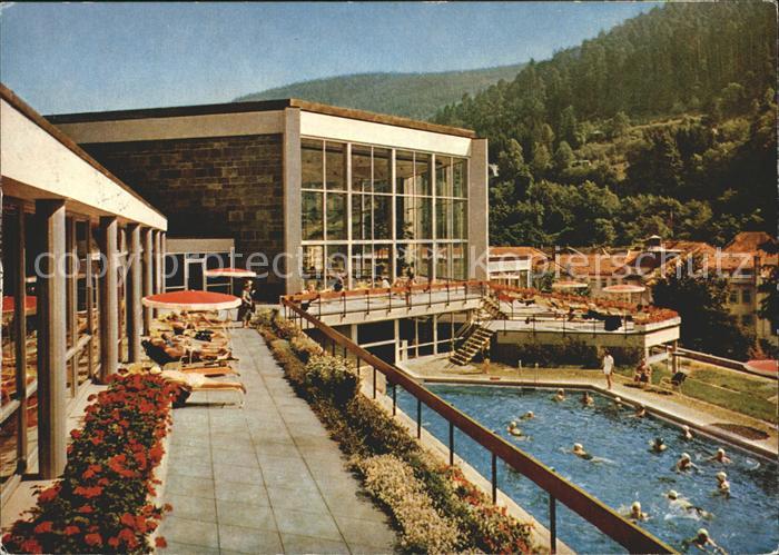 Wildbad Schwarzwald Thermal Bewegungsbad mit Freibad und Liegehalle