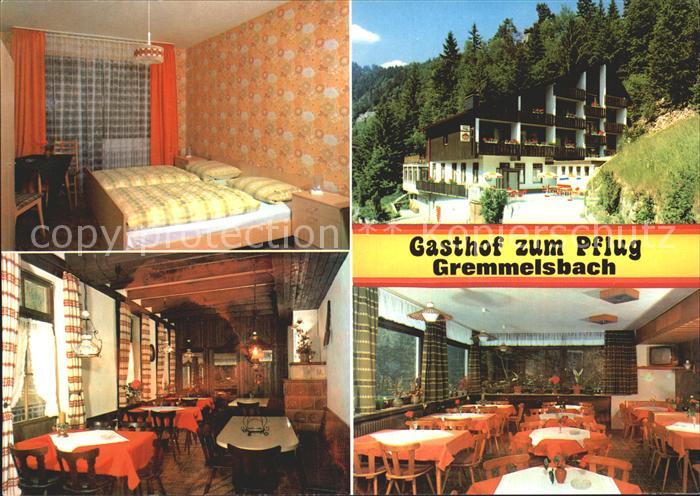 Gremmelsbach Gasthof zum Pflug Gastraeume Zimmer