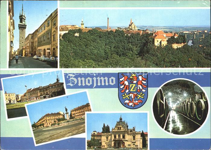 Znojmo Obrokova ulice Celkovy pohled Namesti Kosmonautu Namesti Vitezstvi Jiho m