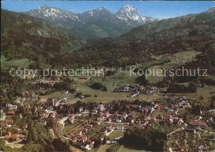 Bad Feilnbach mit Wendelstein Fliegeraufnahme