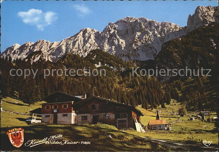 Kaindlhuette mit Wildem Kaiser