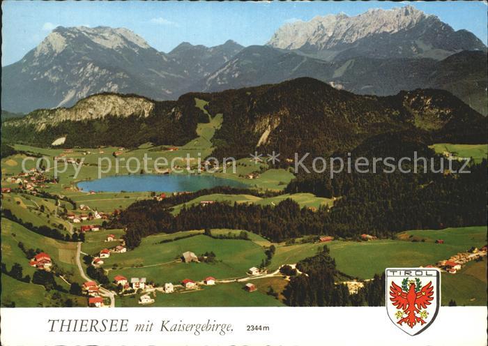 Thiersee mit Kaisergebirge Fliegeraufnahme