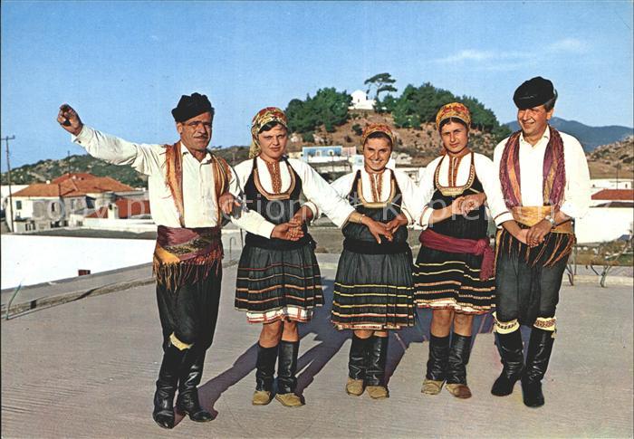 Rhodos Rhodes aegaeis Griechische Folkloregruppe Trachten von Embona