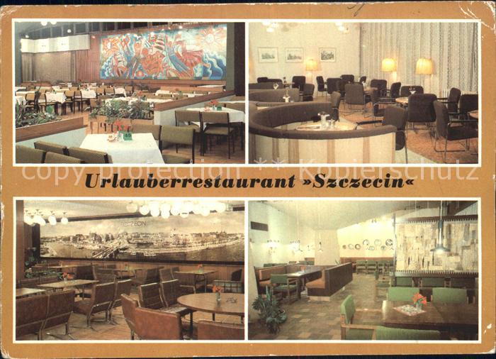 Binz Ruegen FDGB Restaurant Szczecin Speiserestaurant Cafe Malina Bierstube Gryf