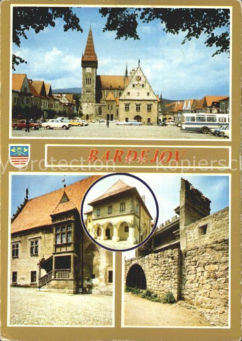 Bardejov Goticky kostol Radnica Gruendlov dom Gasi povodneho opevnenia