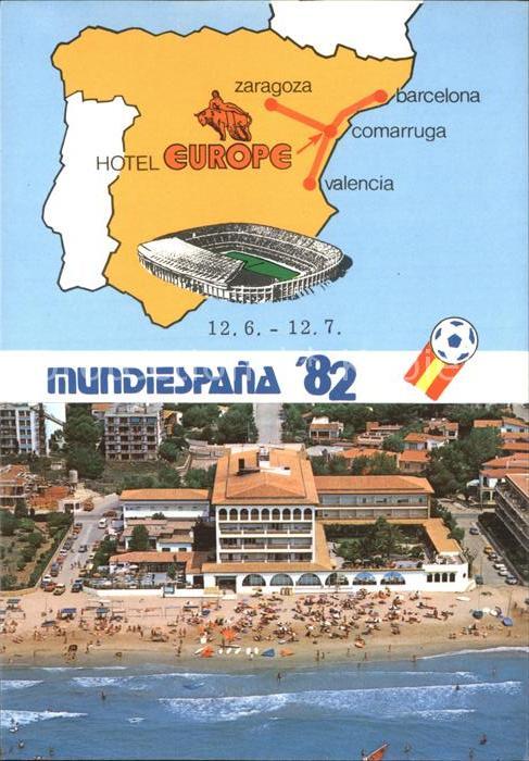 Comarruga Hotel Europe Fliegeraufnahme