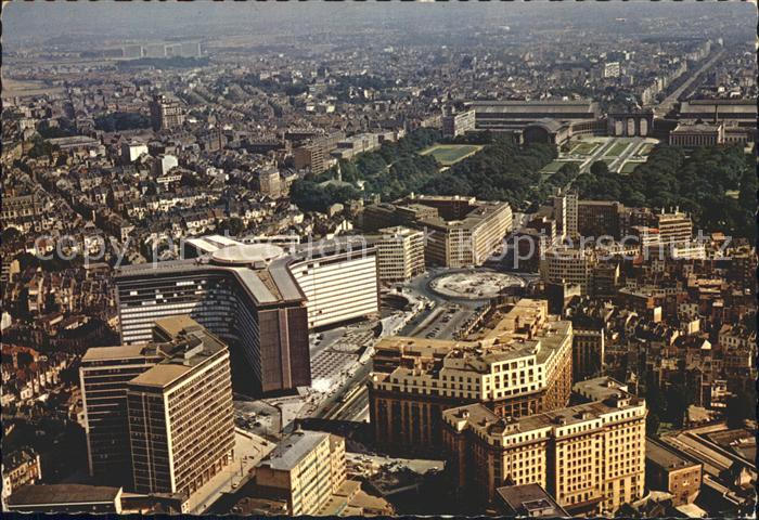 Bruxelles Bruessel Gebaeude der Europaeischen Gemeinschaft Fliegeraufnahme