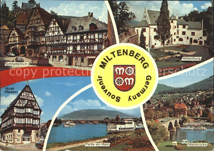 Miltenberg Main Mildenburg Mainbruecke Schnatterloch