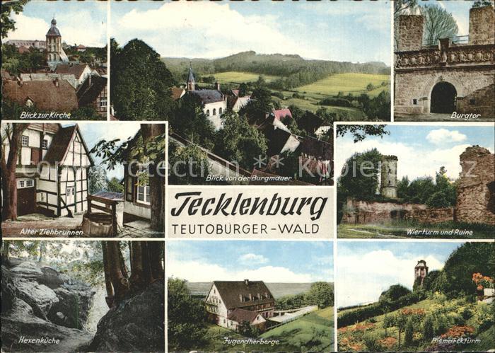 Tecklenburg Steinfurt NRW Wierturm Ruine Burgtor Hexenkueche