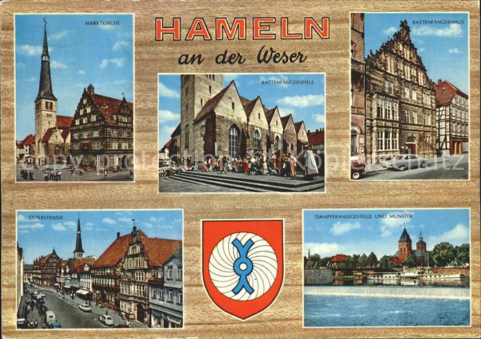 Hameln Weser Rattenfaengerhaus Marktkirche Osterstrasse