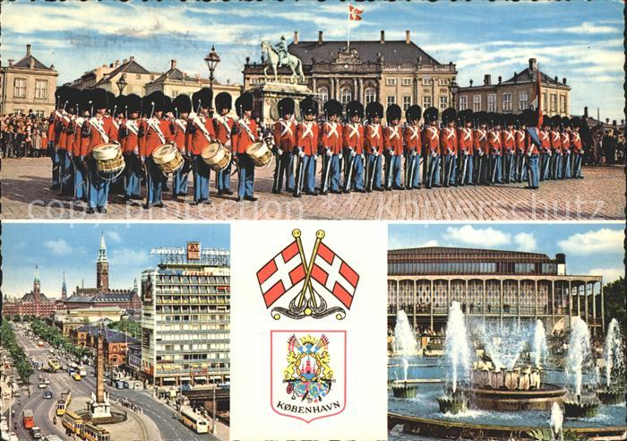 Kobenhavn Wachgarde vor dem Schloss Brunnen
