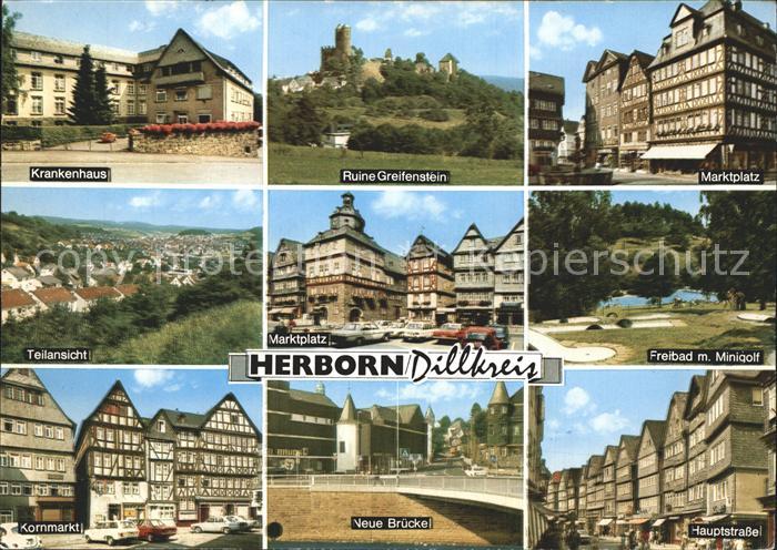 Herborn Hessen Ruine Greifenstein Kornmarkt Krankenhaus